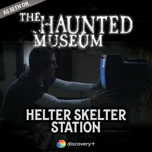 a man holding a sign